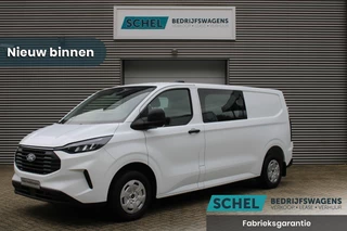 Hoofdafbeelding Ford Transit Custom Ford Transit Custom 320 2.0 TDCI L2H1 Trend DC 136pk - Carplay - Android - Camera - Trekhaak - LED koplampen - Stoel + Stuurverwarming - Rijklaar