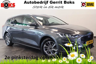 Ford Focus Wagon 1.0 EcoBoost Hybrid Titanium Cruise/Climate Keyless Trekhaak NAP !! 2e Pinksterdag geopend van 12:00 tot 17:00u !!