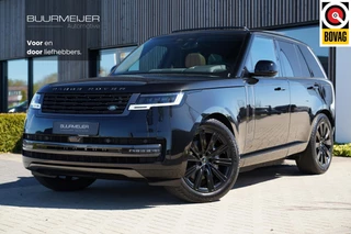 Land Rover Range Rover 3.0 P460e HSE PHEV | Trekhaak | Softclose | 4 wiel besturing | Panoramisch schuif/kanteldak | Meridian 3D | Stoelverwarming ventilatie & massage | Stuurwiel verwarming | Head-up | 5-jaar garantie | Adaptieve cruise control |