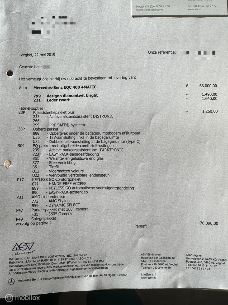 Hoofdafbeelding Mercedes-Benz EQC