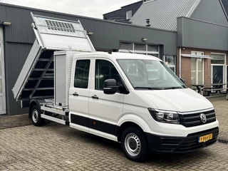 Hoofdafbeelding Volkswagen Crafter Volkswagen Crafter 35 2.0 TDI Maxi DC L4H1  Kipper 3000kg trekgewicht Euro 6 Airco Cruise controle 6-Persoons Telefoonverbinding Gereedschapskist Kieper Open laadbak Pick-up Bpm vrij
