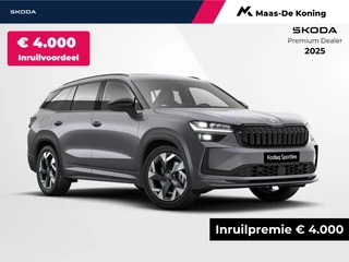 Hoofdafbeelding Škoda Kodiaq Škoda Kodiaq Sportline Business 1.5 TSI PHEV 150 kW / 204 PK SU V | Trekhaak | Panorama dak | Comfort pakket | 4000,- inruilvoordeel!!