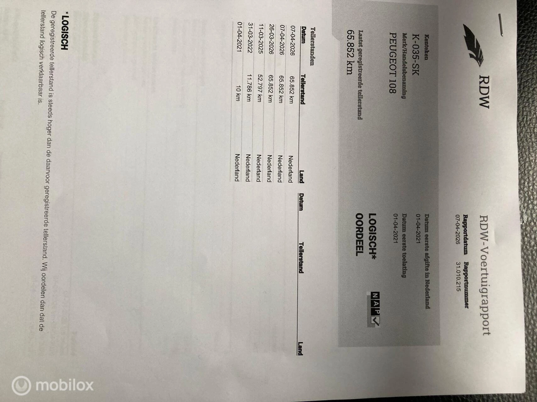 Hoofdafbeelding Peugeot 108