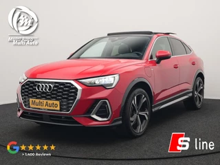 Hoofdafbeelding Audi Q3 Audi Q3 Sportback 45 TFSI e S Line Dealer O.H PHEV | Panodak | Adaptive Cruise | Lederen Sportstoelen Memory & Verwarmd | Sfeerverlichting | Camera | Virtual | Blis | Navigatie | DAB |