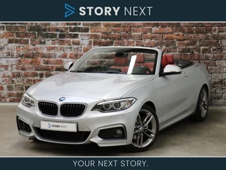 BMW 2 Serie Cabrio 220i High Executive M Sport Pakket Automaat / Harman Kardon / Comfort Access / Achteruitrijcamera / Navigatie / Cruise Control / Stoelverwarming / Leder / Climate Control / Licht Pakket / Shadow Line / 18 Inch