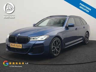 BMW 5 Serie Touring 530e M Sport PHEV 293pk Dealer O.H. | Panodak | Adaptive Cruise | 360 Camera | Harman / Kardon | Lederen Comfortzetels Memory & Verwarmd | Adaptive LED | Apple Carplay | Blis | Sfeerverlichting | Navigatie | DAB | Plug In Hybrid |