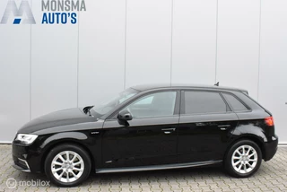 Hoofdafbeelding Audi A3 Audi A3 Sportback 1.4 e-tron 2016 Zwart LED Cruise Clima Navi Lane Assist PDC Nette auto!