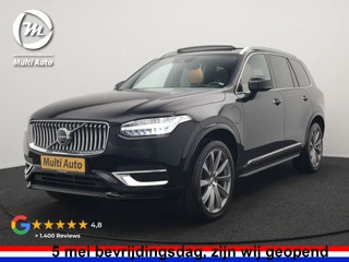 Volvo XC90 T8 Twin Engine AWD Inscription 7 Persoons PHEV 394pk Dealer O.H. | Panodak | Adaptive Cruise | Luxe Lederen Sportstoelen Memory & Verwarmd | 360 Camera | Head Up | Harman Kardon | Apple Carplay | Blis | Virtual | Navigatie | 21"L.M | Plug In Hybrid
