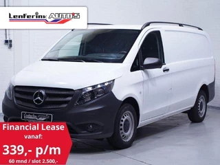 Mercedes Vito 116 CDI 163 pk Lang Navi, Camera, Trekhaak Airco, Achterklep, Cruise Control, DAB+, 3-Zits