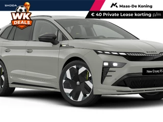 Hoofdafbeelding Škoda Enyaq iV Škoda Enyaq iv RS Elektromotor 250 kW / 340 PK SUV Elektrische 21'' vision velgen | Panoramisch schuif/kanteldak | 3.000,- inruilbonus!!