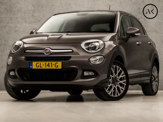 Fiat 500X 1.4 Turbo MultiAir Lounge 141Pk Automaat (NAVIGATIE, LEDER, CLIMATE, CRUISE, KEYLESS, PARKEERSENSOREN, SPORTSTOELEN, GETINT GLAS, LM VELGEN, NIEUWSTAAT)