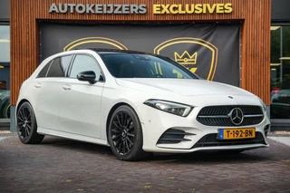 Mercedes-Benz A-klasse 250 Premium Plus AMG Panodak Widescreen Ambient Adaptive Cruise Leer Alcantara Stoelverw.