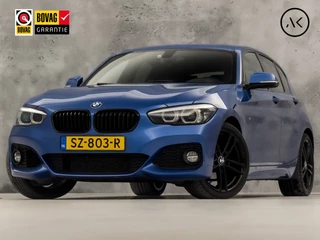 BMW 1 Serie 118i M Sport High Executive Automaat (GROOT NAVI, M PAKKET, VIRTUAL COCKPIT, LEDER, STOELVERWARMING, SPORTSTOELEN, GETINT GLAS, PARKEERSENSOREN, NIEUWE APK, NIEUWSTAAT)