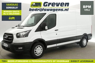 Ford Transit 350 2.0 TDCI L3H2 | BPM Vrij | 130PK Airco Cruise Carplay PDC Navi 3 Persoons Stoelverwarming Trekhaak