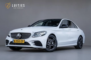 Mercedes-Benz C-Klasse 180 AMG Night-pakket I Pano-dak I NL-auto I Dealer-ond. I Carplay I Leder I Trekhaak