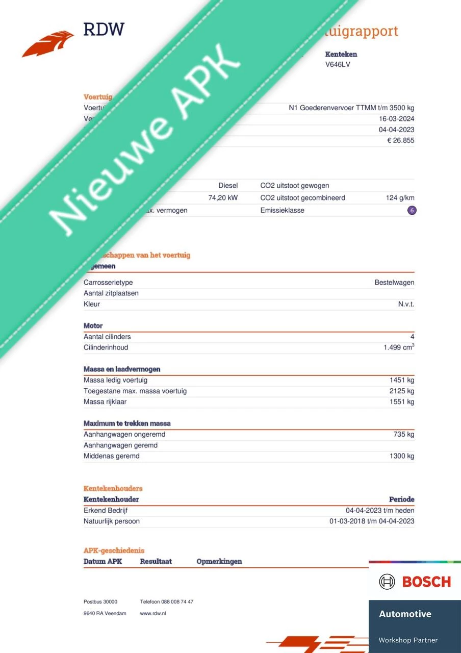 Hoofdafbeelding Ford Transit Connect