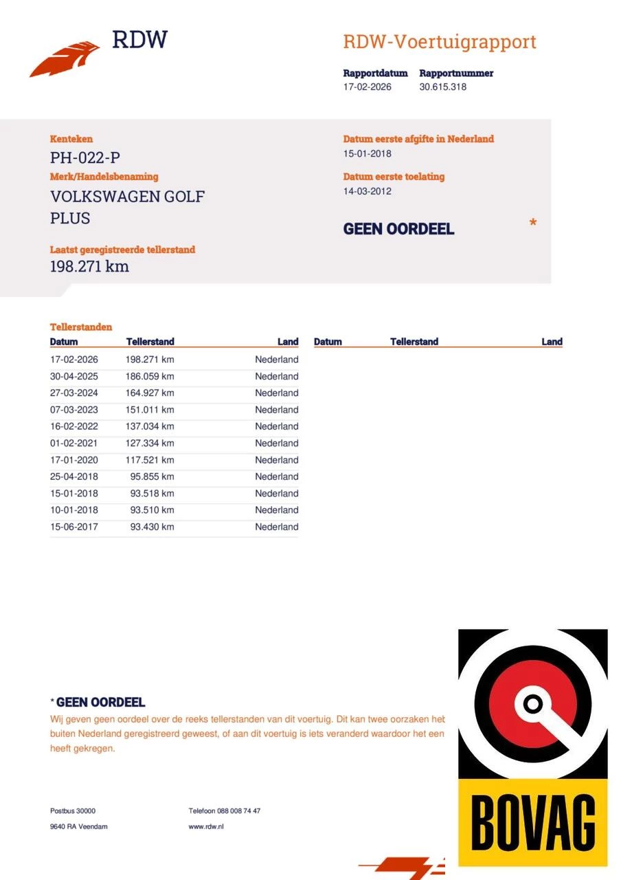 Hoofdafbeelding Volkswagen Golf Plus