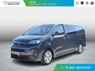 Hoofdafbeelding Opel Vivaro-e Opel Vivaro Electric 75 kWh Dubbele Cabine | 8 jaar garantie | 2x schuifdeur | Dynamic Comfort NAV Pakket | Comfort Pakket |  Exterieur pakket | Winterpakket | Betimmering | LM velgen | Rijklaarprijs