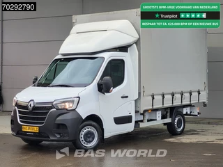 Renault Master 145PK Schuifzeilen Achterdeuren Bakwagen LED Airco Cruise Euro6 Meubelbak Koffer Zeilen Zeilenwagen Schuifzeil Airco Cruise control