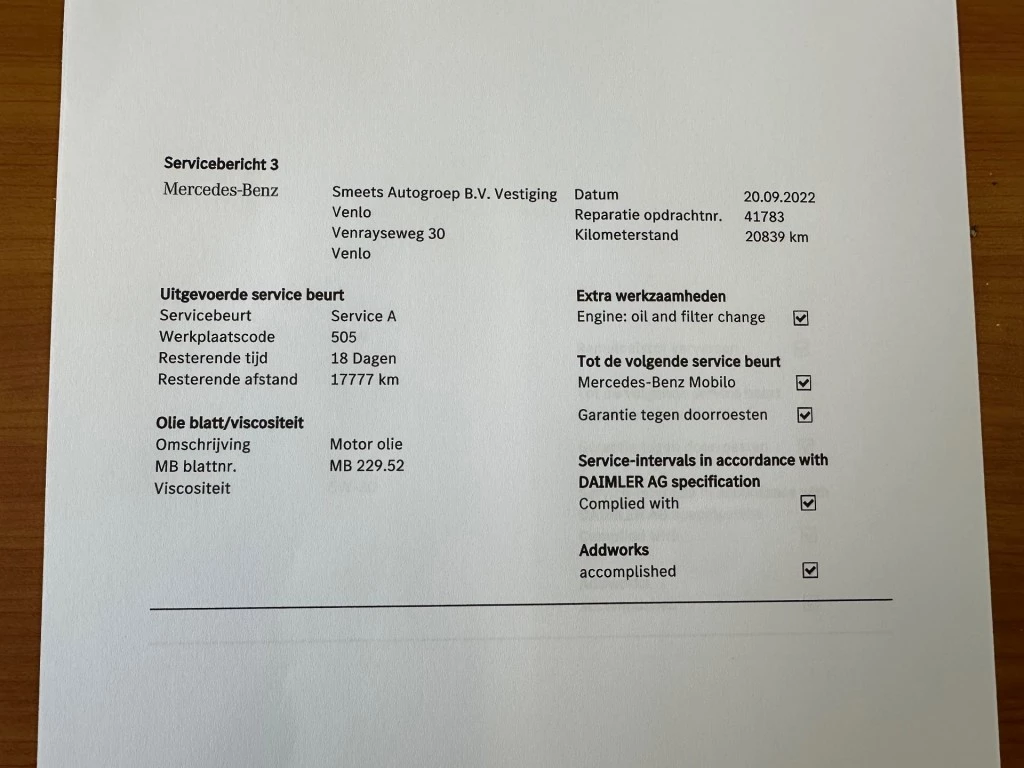 Hoofdafbeelding Mercedes-Benz B-Klasse