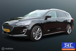 Ford Focus Wagon 1.0 EcoBoost 125 PK Vignale, Leer, Stoel-stuurverwarming, App connect, Pdc voor + achter + camera, Donker glas, 18 Inch LMV, Head-up display