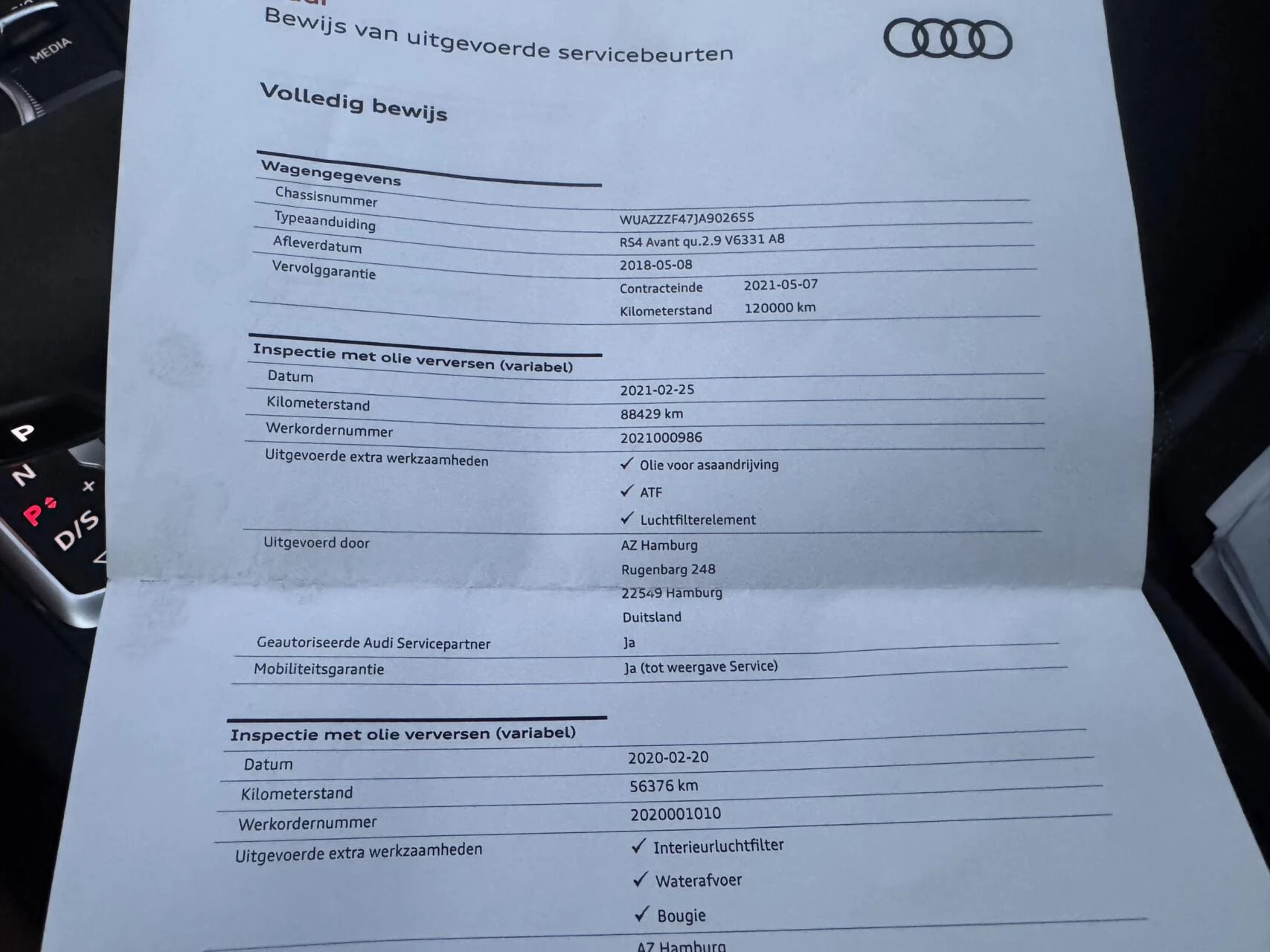 Hoofdafbeelding Audi RS4