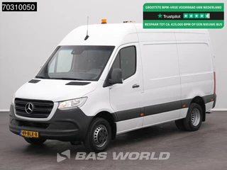Mercedes Sprinter 514 CDI Dubbellucht Automaat L2H2 Trekhaak Airco Cruise Camera MBUX CarPlay Werkplaatsinrichting Euro6 L2 Airco Trekhaak Cruise control