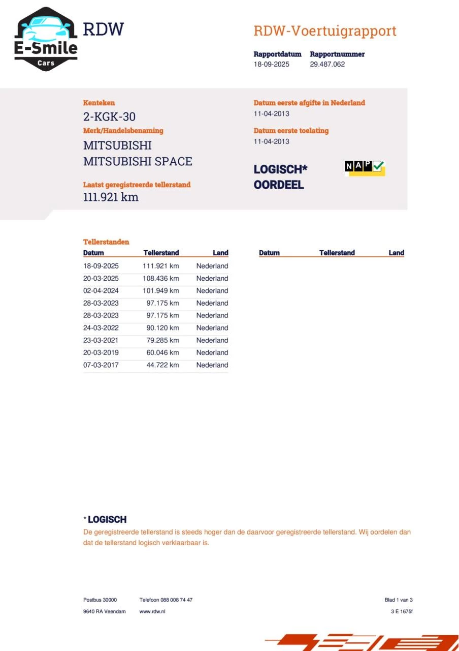 Hoofdafbeelding Mitsubishi Space Star