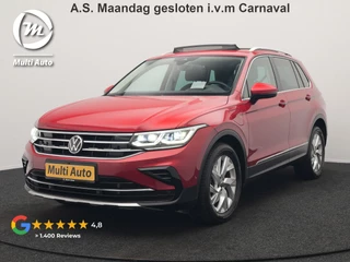 Volkswagen Tiguan 1.4 TSI eHybrid Elegance Plug In Hybrid 245pk Dealer O.H. PHEV | Trekhaak Af Fabriek | Panodak | Head Up | Adaptive Cruise | 360 Camera | Alcantara Stoelen Massage & Verwarmd | IQ Light | Sfeerverlichting | Stuur Verwarmd | Apple Carplay |
