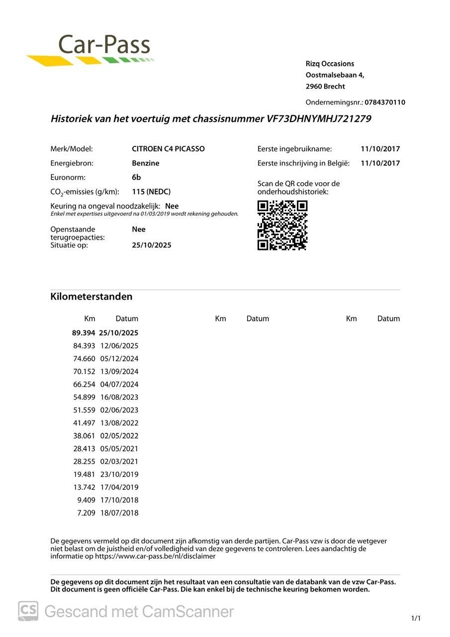 Hoofdafbeelding Citroën C4 Spacetourer