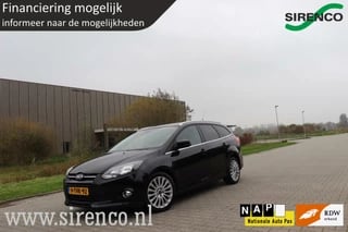 Ford Focus Wagon 1.6 EcoBoost Titanium 180 pk trekhaak deels leder stoelverwarming navigatie bluetooth climate&cruise control