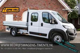 Fiat Ducato 2.2 Mjet 140 pk Dubbel Cabine va 419,- p/m 7-Zits Pick Up/Open Laadbak LxBxH 330x202x40 cm, Airco, Nieuw