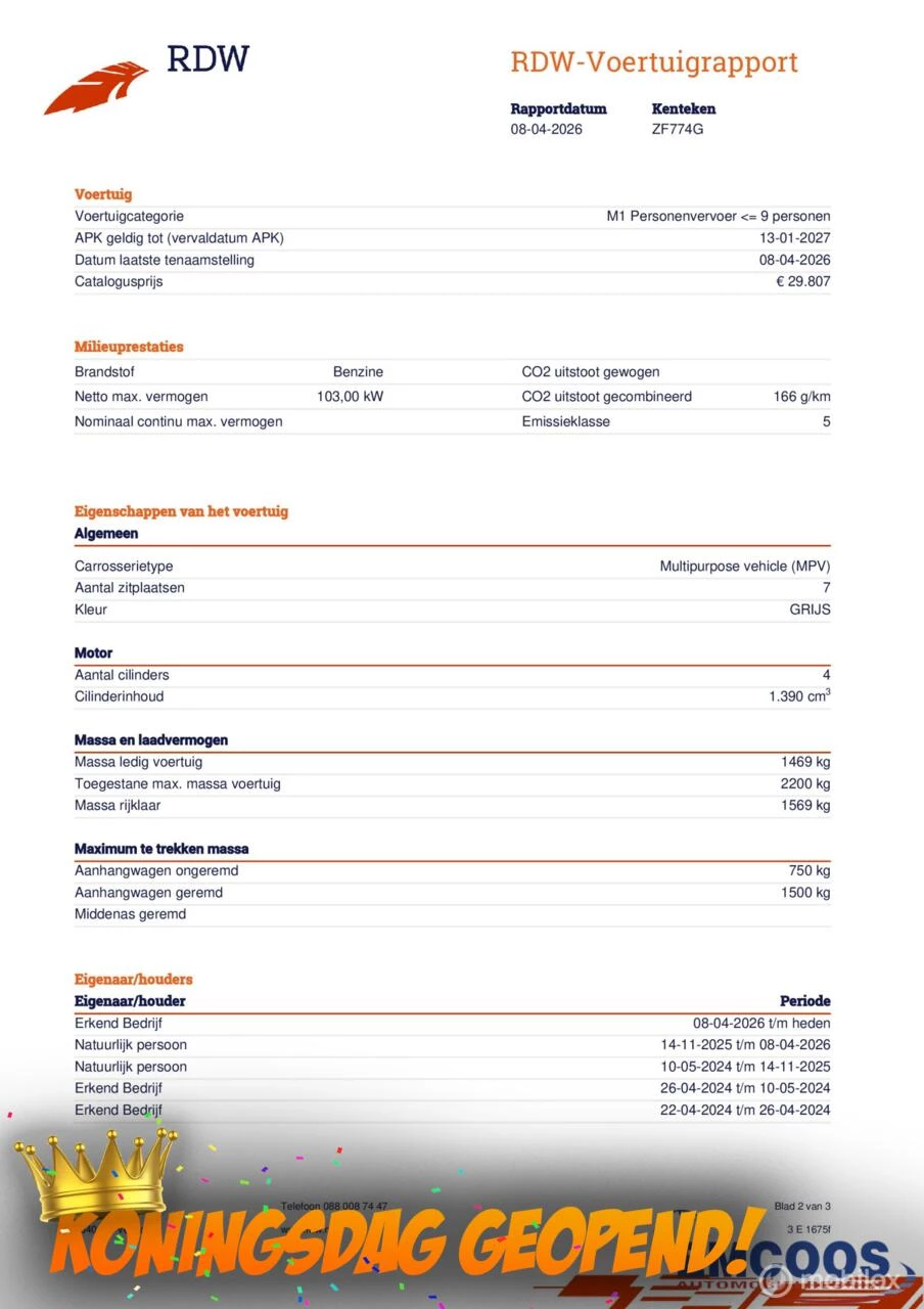 Hoofdafbeelding Volkswagen Touran