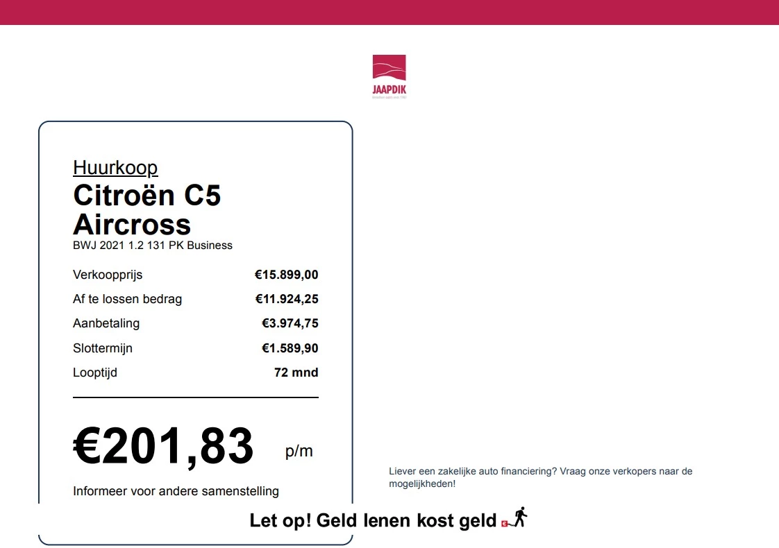 Hoofdafbeelding Citroën C5 Aircross