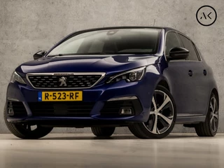 Peugeot 308 1.2 PureTech GT-Line Automaat (PANORAMADAK, APPLE CARPLAY, 360 CAMERA, LEDER/ALCANTARA, KEYLESS, SPORTSTOELEN, ADAPTIVE CRUISE, TREKHAAK, ZWART HEMEL, LED KOPLAMPEN, NIEUWSTAAT)