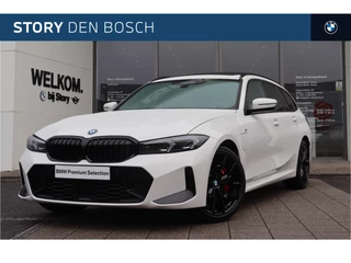 Hoofdafbeelding BMW 3 Serie BMW 3 Serie Touring 330e High Executive M Sport Automaat / Panoramadak / Trekhaak / Sportstoelen / Adaptieve LED / M Adaptief onderstel / Parking Assistant Plus / Comfort Access