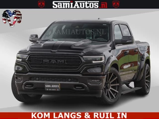 Dodge Ram Pick-Up LIMITED HULK | 5.7 V8 402PK " HEMI | HUD | LUCHTVERING | PANO | MWK KLEP | MEGA VOL | DC | 5 PERS | CREW CAB | DUBBELE CABINE | GRIJSKENETEKN | MEEST COMFORTABELE BEDRIJFSAUTO |