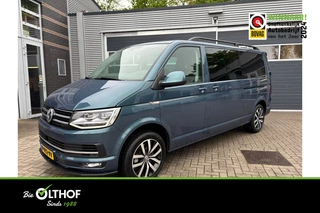 Volkswagen Transporter 2.0 TDI L2H1 DC Highline | 2x SCHUIF | 204 PK | LEDER BEKLEDING |