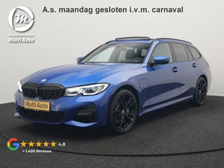BMW 3 Serie Touring 330e M Sport Plug in Hybrid 293pk Dealer O.H PHEV | Panodak | Adaptive Onderstel | Laser LED | Alcantara Sportstoelen Memory | Head Up | Camera | 19"L.M | Keyless | Apple Carplay | Navigatie | Virtual | DAB |
