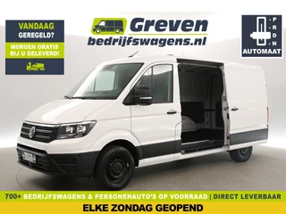 Volkswagen Crafter 2.0 TDI L3H2 DSG Airco Cruise Carplay 2xSchuifdeur Trekhaak Navi 3 Persoons