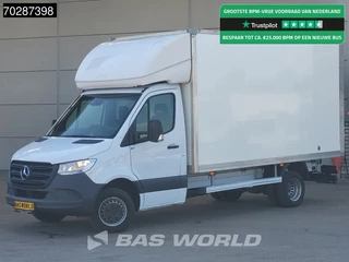 Mercedes Sprinter 514 CDI Automaat Bakwagen Dubbellucht Achterdeuren Airco Cruise Euro6 Meubelbak Koffer 20m3 Airco Cruise control
