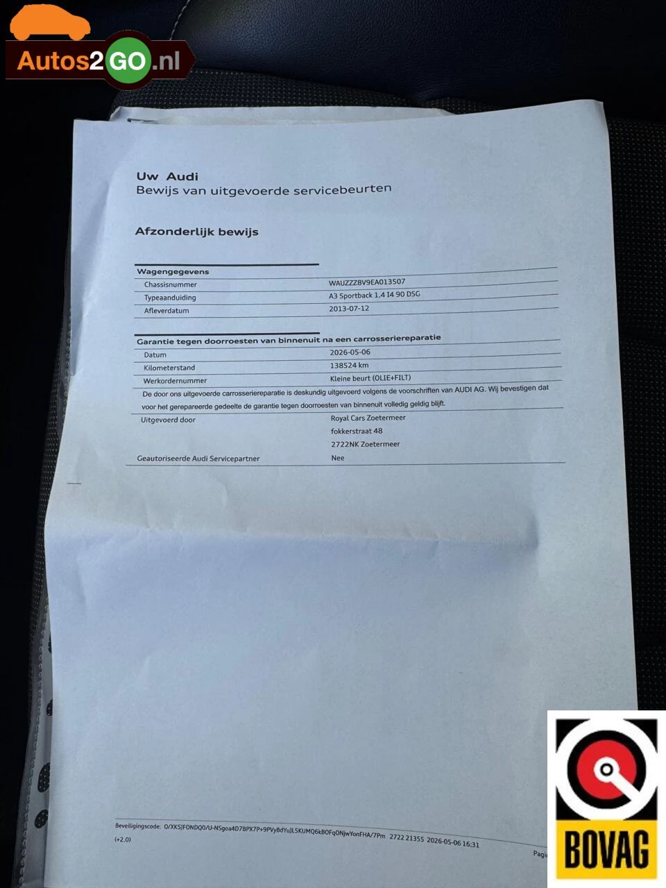 Hoofdafbeelding Audi A3