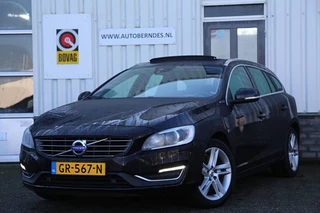 Volvo V60 2.4 D6 AWD PHEV Plug-In Hybrid Summum*Perfect Volvo Onderh.*NL-Auto*Schuifdak/Afneemb.Trekhaak/H&K/Leder/Stoelverw./Navi/Memorie/Xenon/LED/Camera/Parkeersens.V+A/17 inch LM*