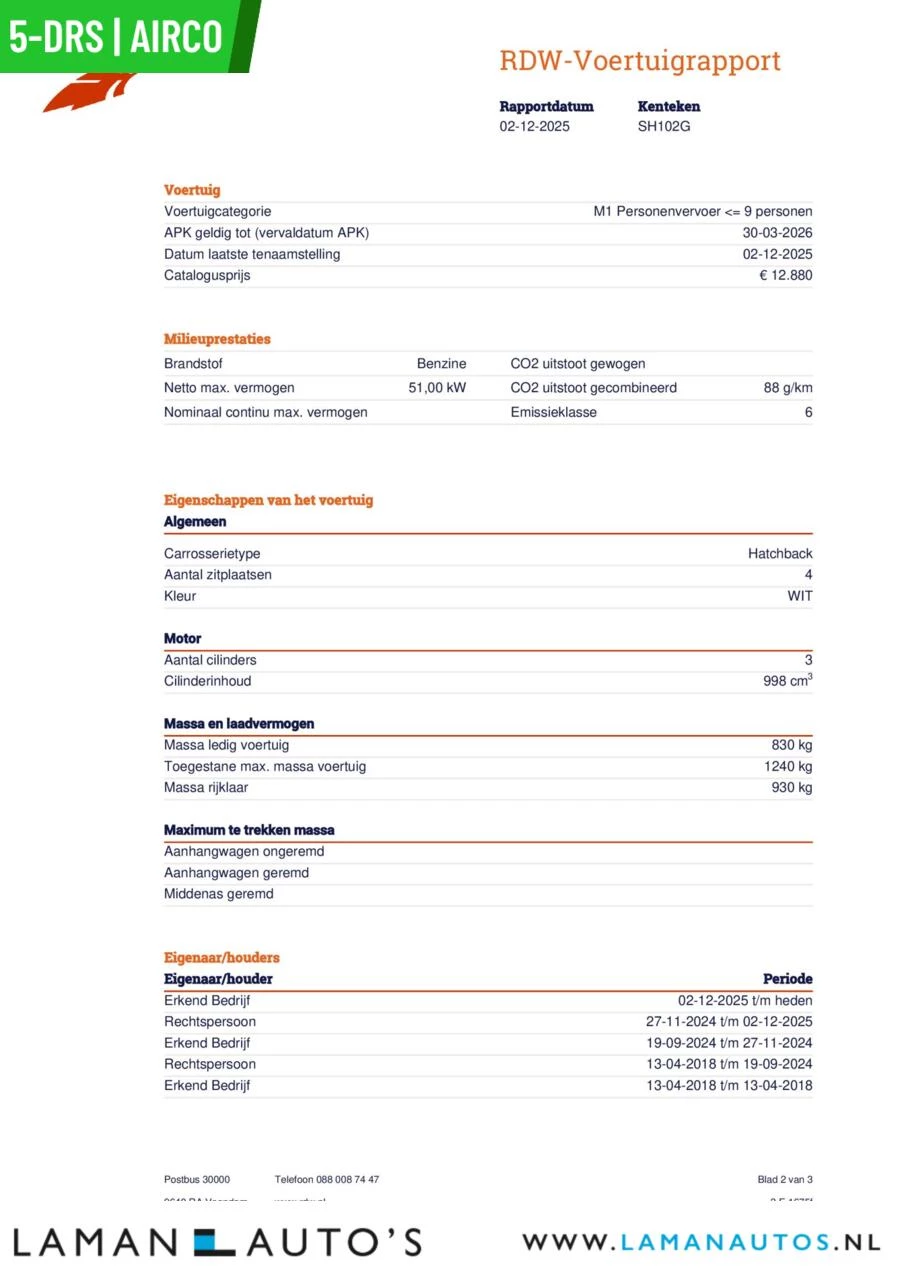 Hoofdafbeelding Peugeot 108