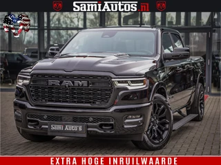 Dodge Ram 1500 Limited Demo Night High Output 540HP 706Nm | Massage + Full Option | De Meest Luxe en Volle Pick-Up in zijn Klasse | Comfortabele Dubbele Cabine met Royale 5 Zitplaatsen | BPM vrij | Nu Leverbaar uit Voorraad | Voorraad Nr 2263 - V76JVF
