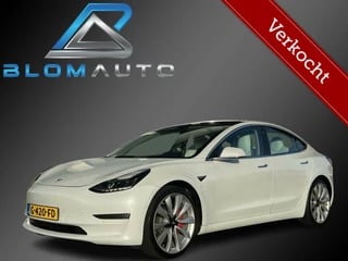 Tesla Model 3 Performance AWD WIT LEDER 462PK € 22148EX BTW