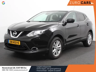 Nissan Qashqai 1.2 Automaat Acenta Climate control Cruise control Parkeersensoren Navigatie LED Trekhaak Stoelverwarming Lichtmetalen velgen
