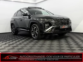 Hoofdafbeelding Hyundai Tucson Hyundai Tucson 1.6 T-GDI HEV N Line Sky Pano, 360 Camera, Navi, Head-up display, Memory stoelen, Keyless start, Elektrische achterklep, Stoelverwarming, 5 jaar