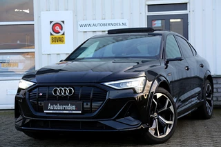 Hoofdafbeelding Audi e-tron Audi e-tron Sportback S quattro 95 kWh 503PK*Excl. BTW*Perfect Onderh.*Adapt. Luchtvering/Pano/B&O/ACC/360Camera/3D camera/Memorie/HUDLED/Keyless Entry+Go/Stoelverw./Stuurverw./Apple Carplay-Android/21 inch LM/VOL*