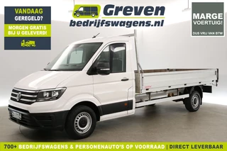 Volkswagen Crafter 35 2.0 TDI L4 | 140PK | MARGE | 3000kg Trekhaak | Laadbak | Achterklep | 3-Zits | Airco